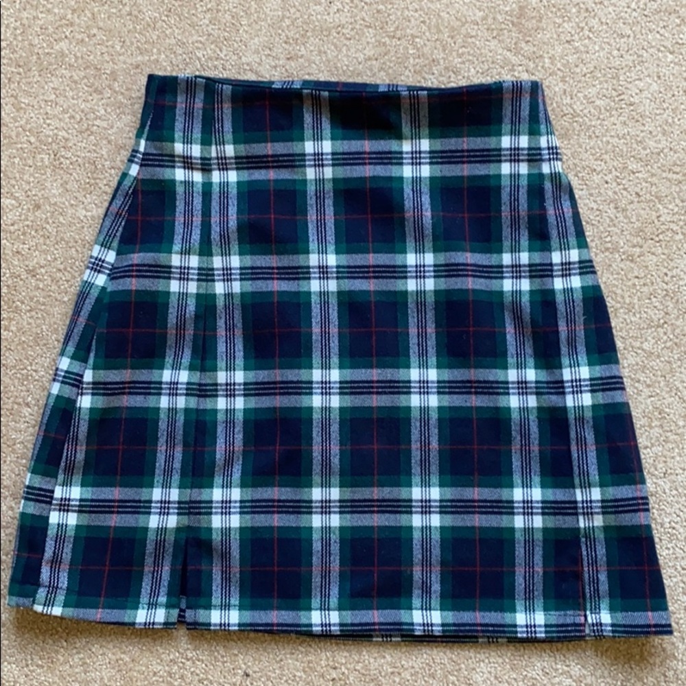 plaid skirt